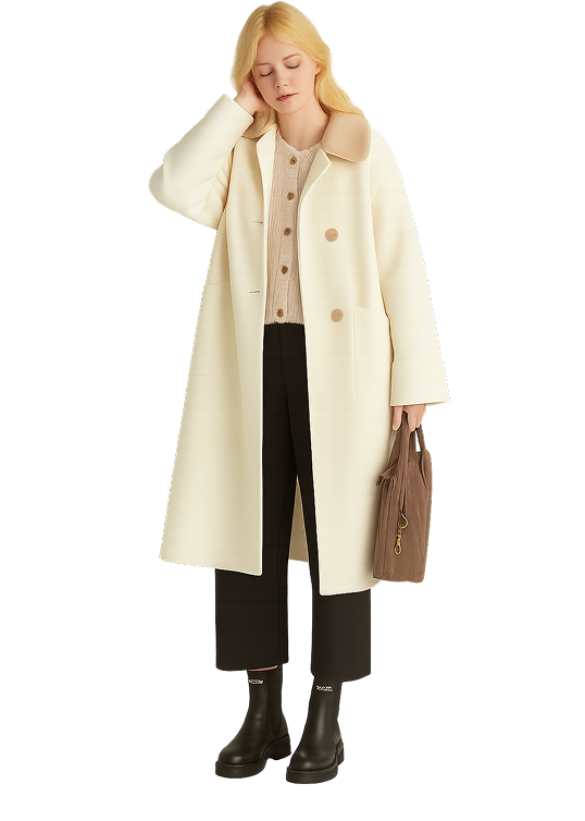 モデル白コート